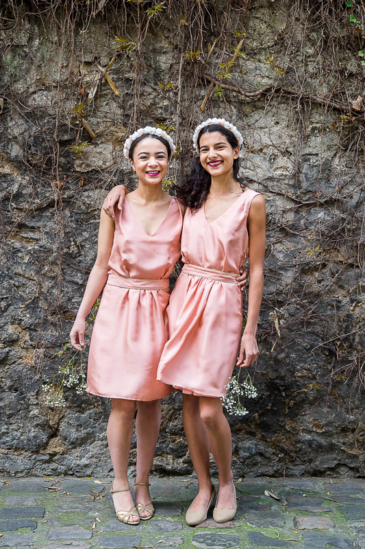 robe cérémonie rose